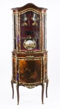 Antique French Vernis Martin Vitrine Display Cabinet C1880 19th C